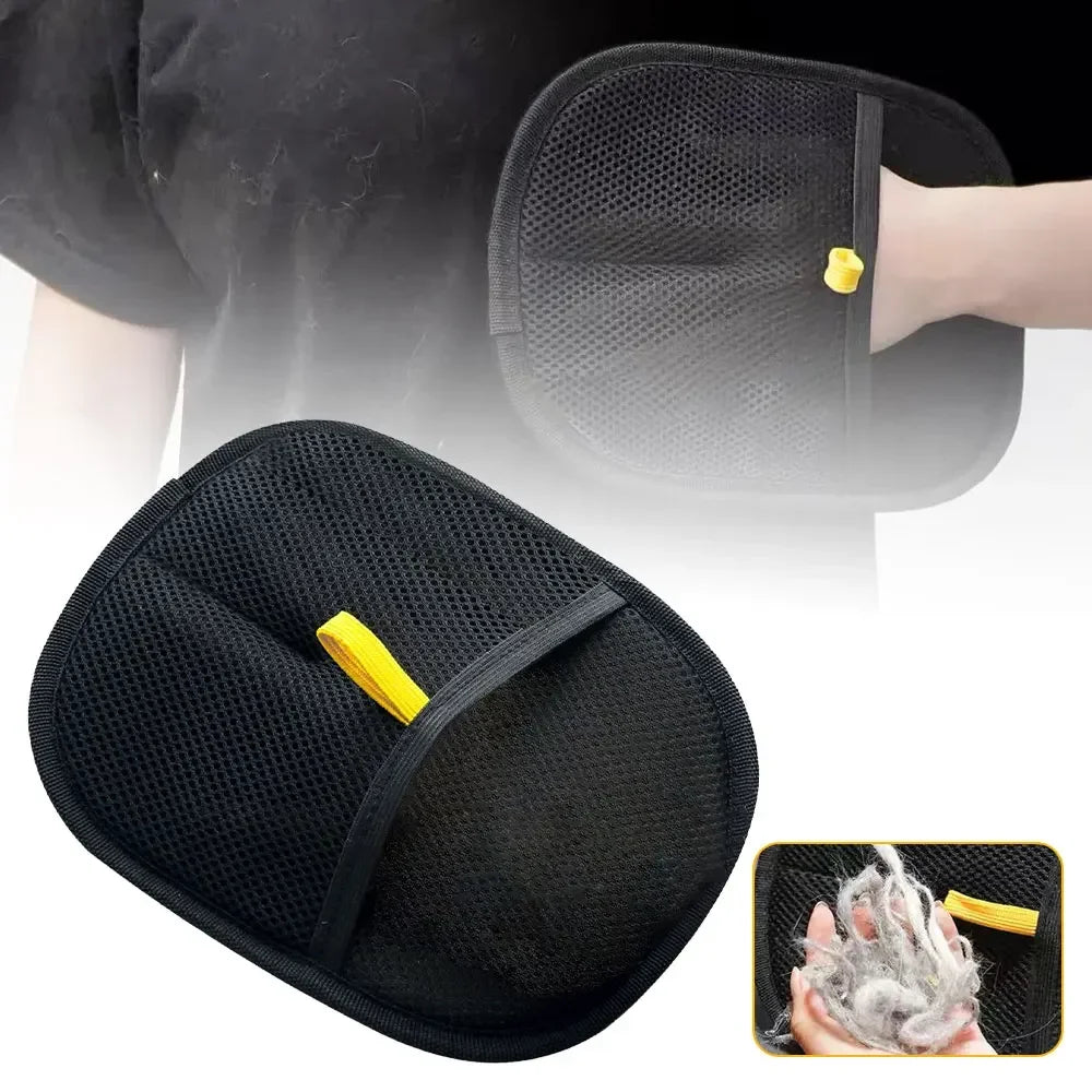 Pet Hair Removal Gloves - Grooming & Deshedding Gloves for Dogs Cats - Works on Sofa Carpet Clothes - Multi-Surface Brush