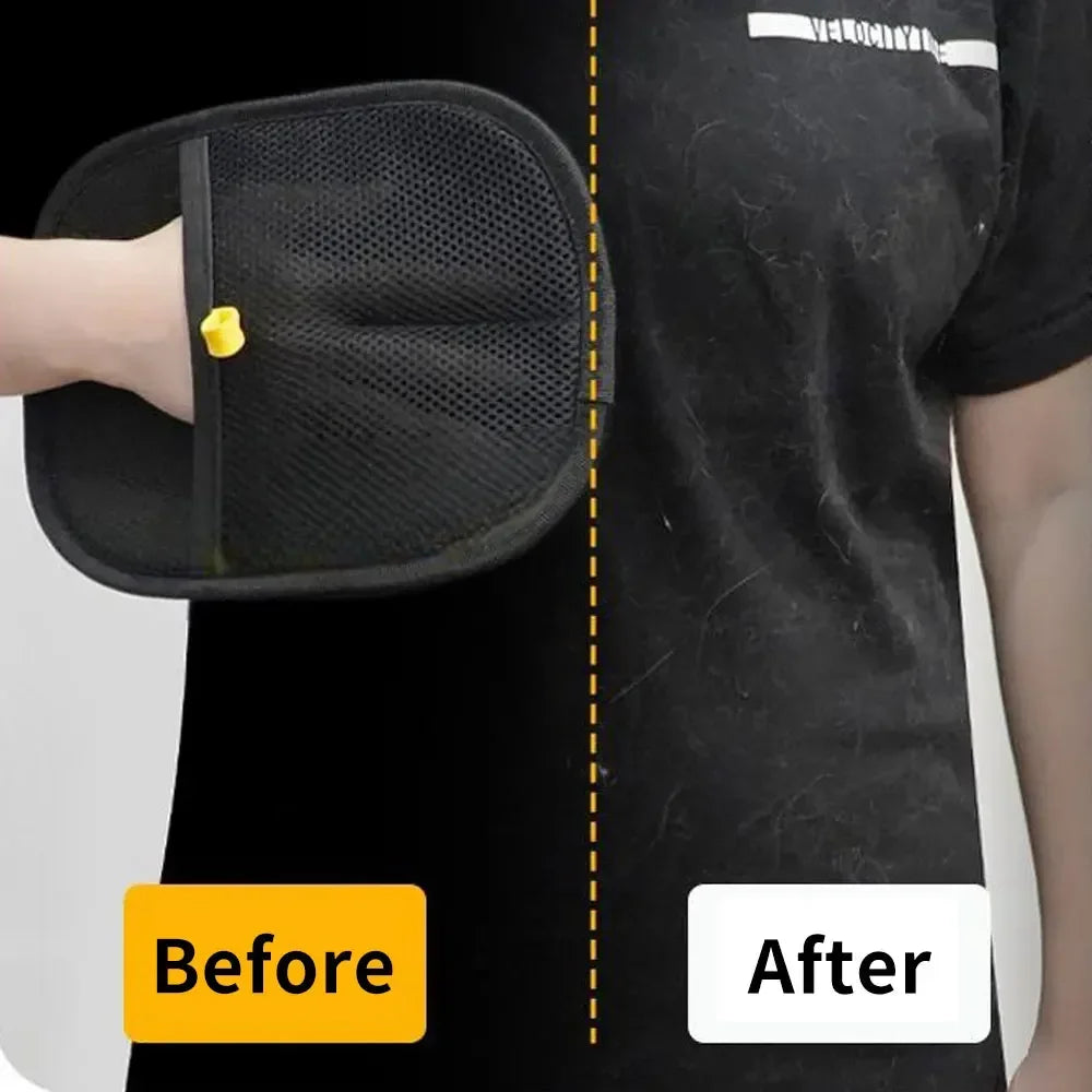 Pet Hair Removal Gloves - Grooming & Deshedding Gloves for Dogs Cats - Works on Sofa Carpet Clothes - Multi-Surface Brush